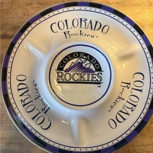 Colorado Rockies Ceramic Chip and Dip Platter
